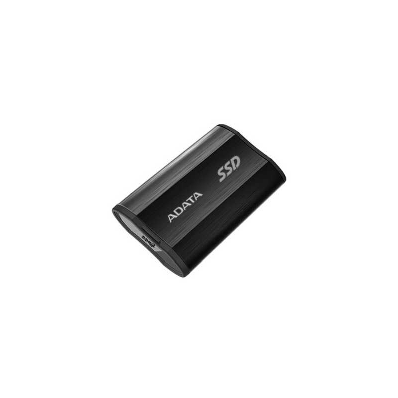 ADATA SE800 512GB External SSD, USB-C (USB-A Adapter), R/W 1000MB/s, Windows/Mac/Android Compatible, IP68, Black