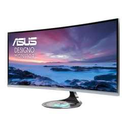 Asus 34" Designo Curve UWQHD Ultra-wide Curved Monitor (MX34VQ), 4ms, 21:9, 3440 x 1440 IPS, Qi Wireless Charger, Speakers