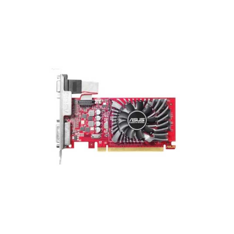 Asus Radeon R7 240, 2GB DDR5, PCIe3, VGA, DVI, HDMI, 780MHz Clock, Low Profile (Bracket Included)