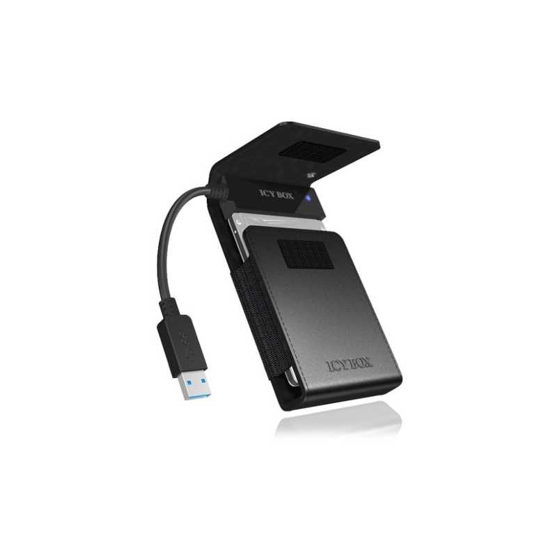 Icy Box (IB-AC6031-U3) USB 3.0 to 2.5" SATA Adapter Cable with Black Protective Sleeve