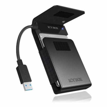 Icy Box (IB-AC6031-U3) USB 3.0 to 2.5" SATA Adapter Cable with Black Protective Sleeve