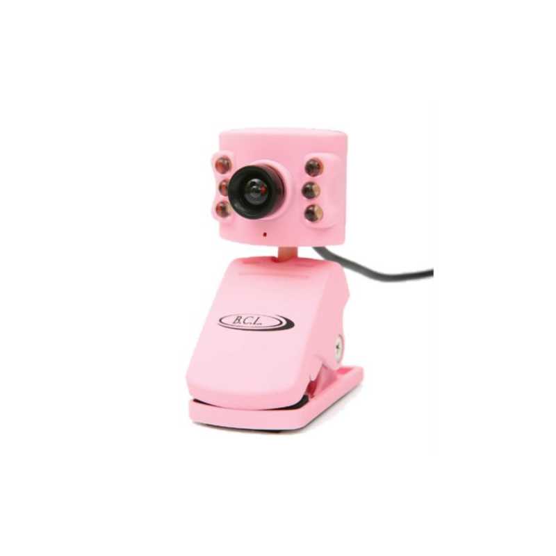 Spire 1.3MP Pink Webcam with Mic, USB
