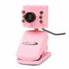 Spire 1.3MP Pink Webcam with Mic, USB