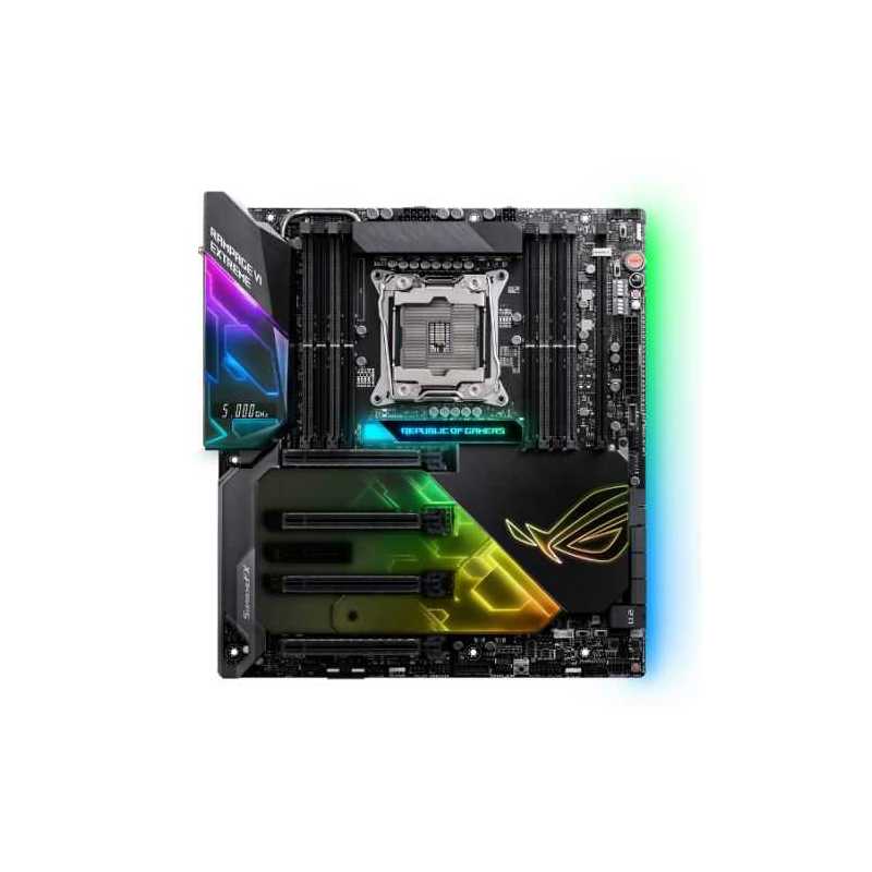 Asus ROG RAMPAGE VI EXTREME, Intel X299, 2066, EATX, 8 DDR4, SLI/XFire, Wi-Fi, 10GB LAN, RGB Lighting