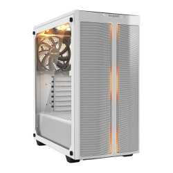 Be Quiet! Pure Base 500DX Gaming Case with Glass Window, ATX, No PSU, 3 x Pure Wings 2 Fans, ARGB Front Lighting, USB-C, White