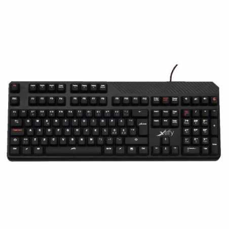 Xtrfy XG1-R LED Backlit Mechanical Gaming Keyboard, Red Cherry MX, Unlimited Anti-ghosting, 1000Hz, Black