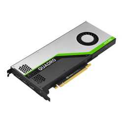 PNY Quadro RTX 4000 Professional Graphics Card, 8GB DDR6, 3 DP 1.4 (DVI & HDMI adapters included), USB-C, Turing Ray Tracing	