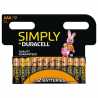 Duracell Simply Alkaline Pack of 12 AAA Batteries