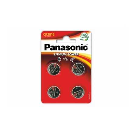 Panasonic Lithium Pack of 4 Coin Cell CR2016 Batteries