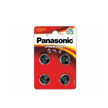 Panasonic Lithium Pack of 4 Coin Cell CR2032 Batteries