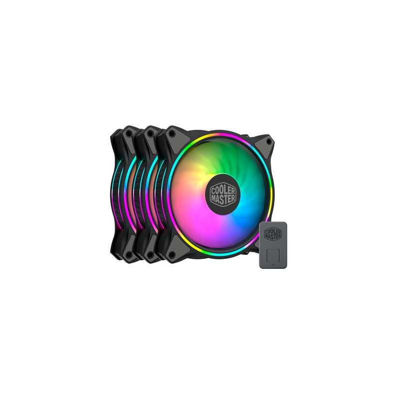 Cooler Master MasterFan MF120 Halo Addressable RGB 3 Fan Pack with ARGB Controller