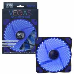 Evo Labs Vegas 120mm 1300RPM Blue LED Fan