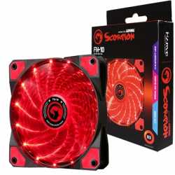 Marvo Scorpion FN-10 Red 120mm 1200RPM Red LED Fan