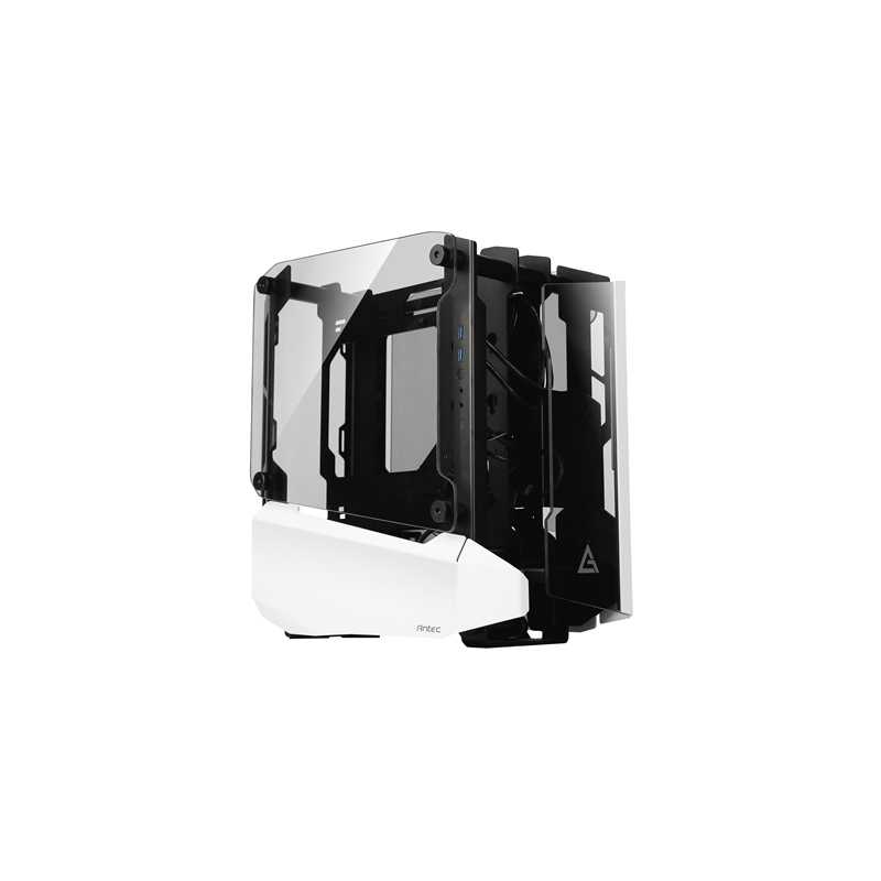 Antec Striker Open-Frame Mini Tower 2 x USB 3.0 / 1 x USB 3.1 Type-C Tempered Glass Side & Front Window Panels White Case