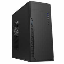 CiT Classic Midi Mid Tower 2 x USB 3.0 / 2 x USB 2.0 Black Case with 500W PSU