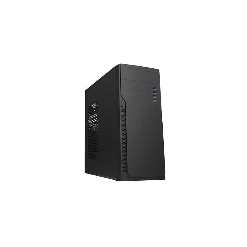 CiT Classic Midi Mid Tower 2 x USB 3.0 / 2 x USB 2.0 Black Case with 500W PSU