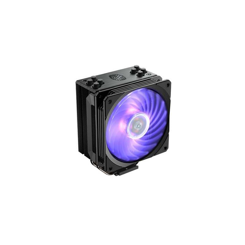 Cooler Master Hyper 212 RGB Black Edition Universal Socket 120mm PWM 2000RPM RGB LED Fan CPU Cooler with Wired RGB Controller