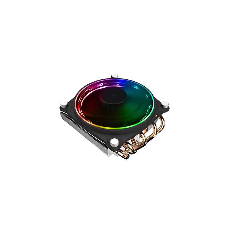 GameMax Gamma 300 Universal Socket 120mm PWM 1500RPM Addressable RGB LED Fan CPU Cooler