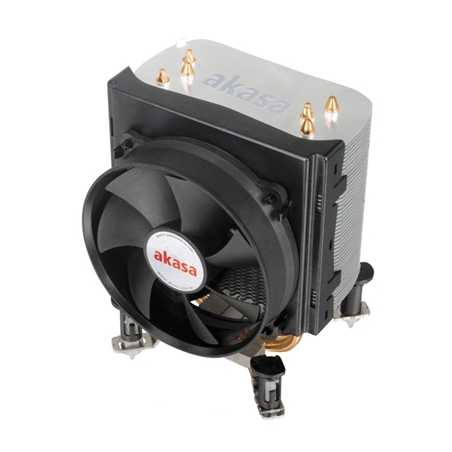 Akasa X4 Universal Socket 92mm PWM 2500RPM Black Fan CPU Cooler