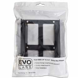 Evo Labs Dual Metal SSD/HDD 2.5" to 3.5" Drive Bay Adapter