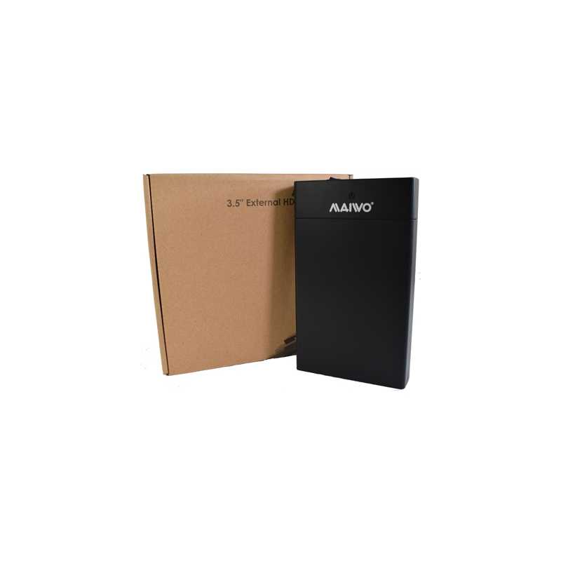 Maiwo USB 3.0 3.5" External Hard Drive Enclosure Black With Power
