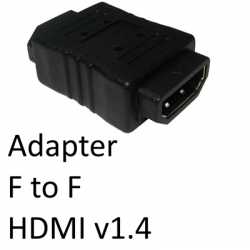 HDMI 1.4 (F) to HDMI 1.4 (F) Black OEM Gender Changer Adapter
