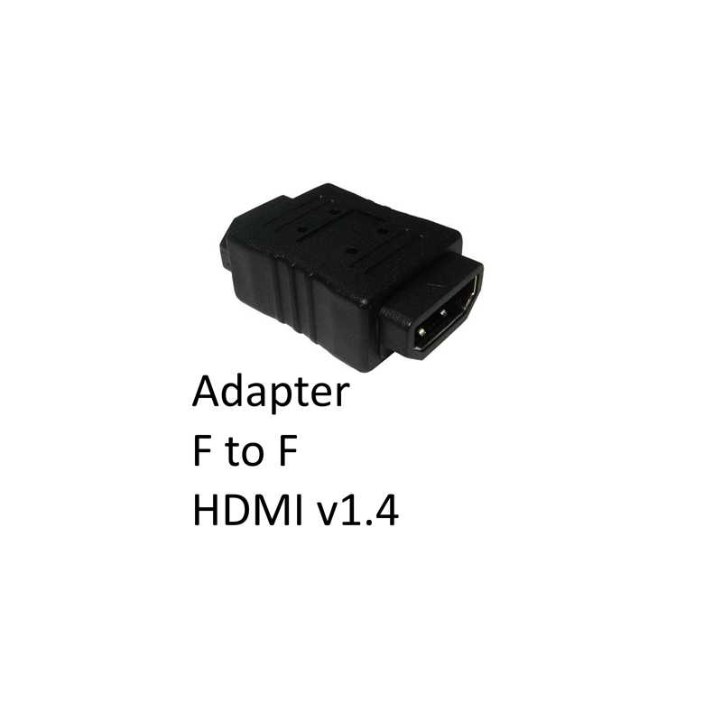 HDMI 1.4 (F) to HDMI 1.4 (F) Black OEM Gender Changer Adapter