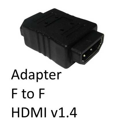 HDMI 1.4 (F) to HDMI 1.4 (F) Black OEM Gender Changer Adapter