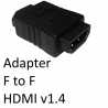 HDMI 1.4 (F) to HDMI 1.4 (F) Black OEM Gender Changer Adapter