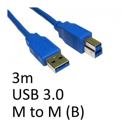 USB 3.0 A (M) to USB 3.0 B (M) 3m Blue OEM Data Cable