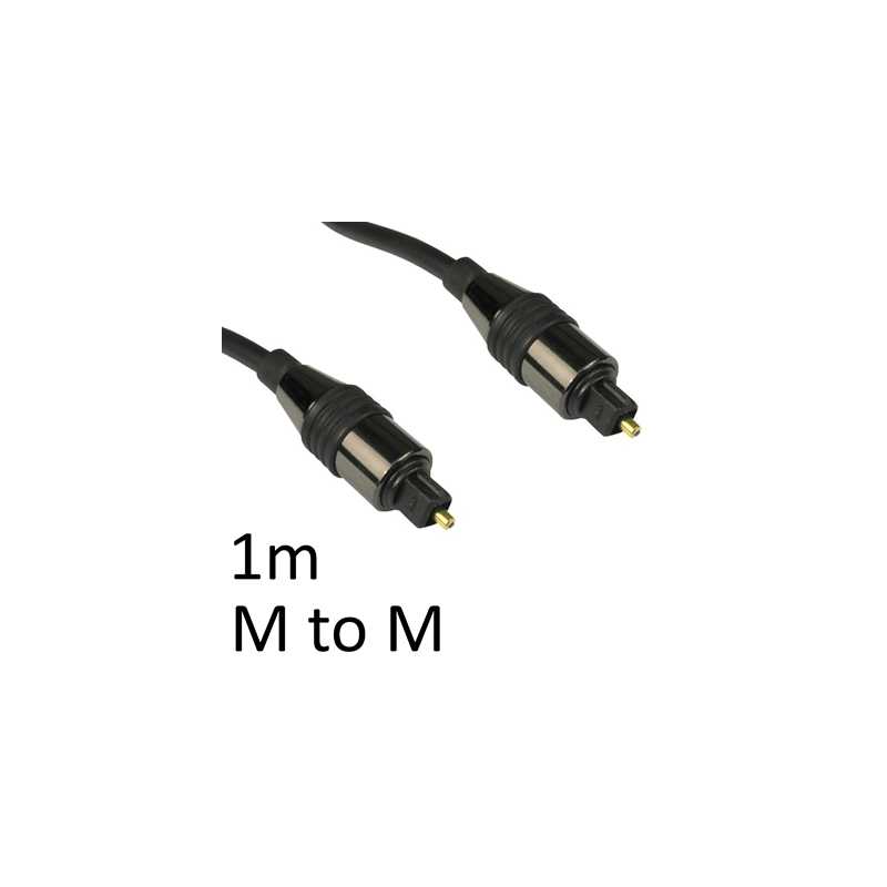 TOSLINK Digital Optical (M) to Digital Optical (M) 1m Black OEM Cable