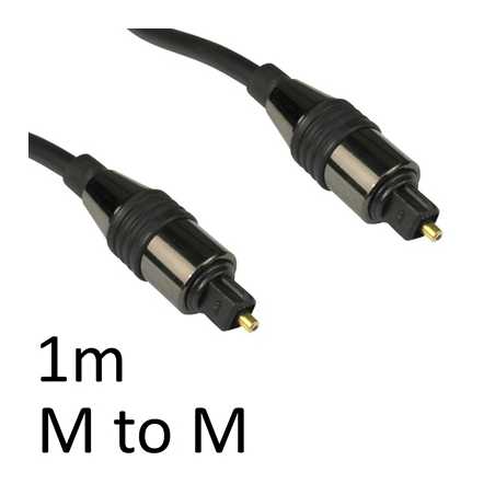 TOSLINK Digital Optical (M) to Digital Optical (M) 1m Black OEM Cable