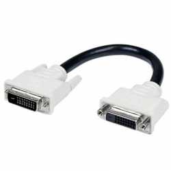 StarTech DVI-D Dual Link (M) to DVI-D Dual Link (M) 0.2m Black Retail Packaged Display Cable