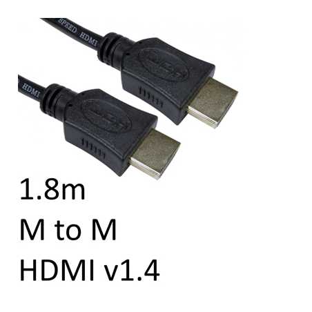 HDMI 1.4 (M) to HDMI 1.4 (M) 1.8m Black OEM Display Cable