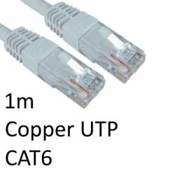RJ45 (M) to RJ45 (M) CAT6 1m White OEM Moulded Boot Copper UTP Network Cable