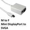 Mini DisplayPort (M) to SVGA (F) White OEM Converter Adapter