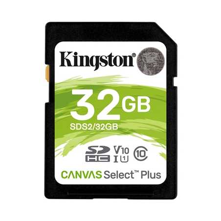 Kingston Canvas Select Plus V30 32GB SD Class 10 UHS-I U3 Flash Card