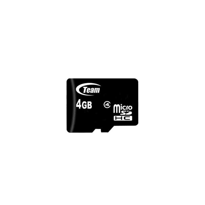 Team 4GB Micro SDHC Class 4 Flash Card with Adapter