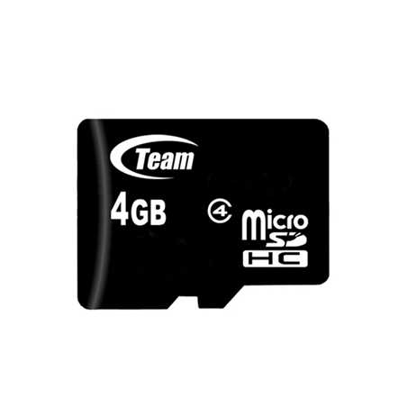 Team 4GB Micro SDHC Class 4 Flash Card with Adapter