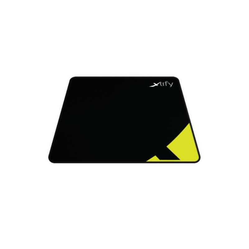 Xtrfy XGP1 Medium Surface Gaming Mouse Pad, Black & Yellow, Cloth Surface, Washable, 320 x 270 x 2 mm