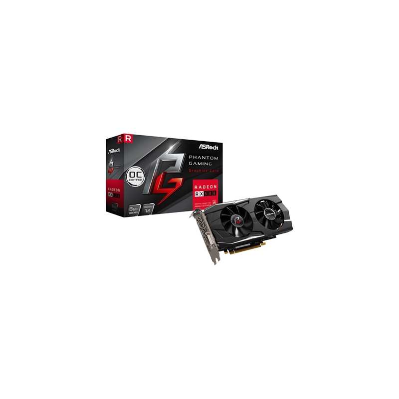 ASRock AMD Radeon RX580 8GB OC Phantom Gaming D Dual Fan Graphics Card