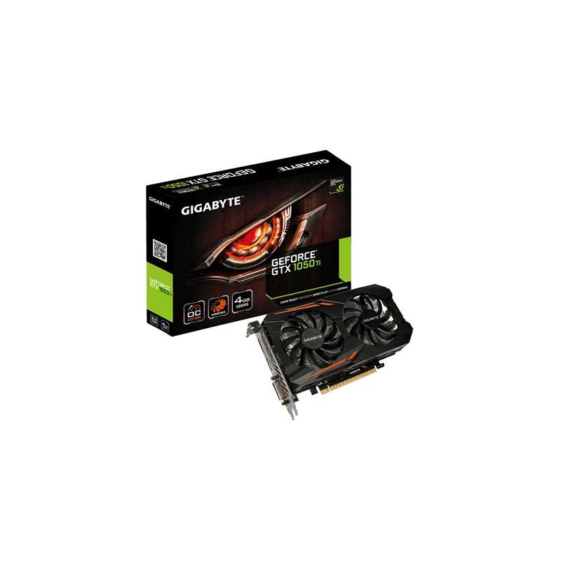 Gigabyte GeForce GTX 1050 TI OC 4GB GDDR5 WINDFORCE 2X Cooling System Graphics Card