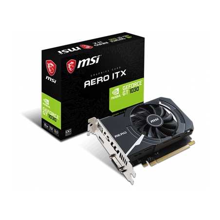 MSI GeForce GT 1030 Aero ITX 2GB OC Single Fan PCI-E Graphics Card