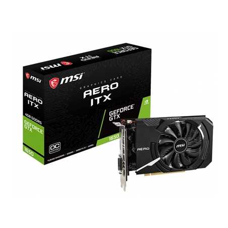 MSI GeForce GTX 1650 AERO ITX 4G OC 4GB Single Fan Graphics Card