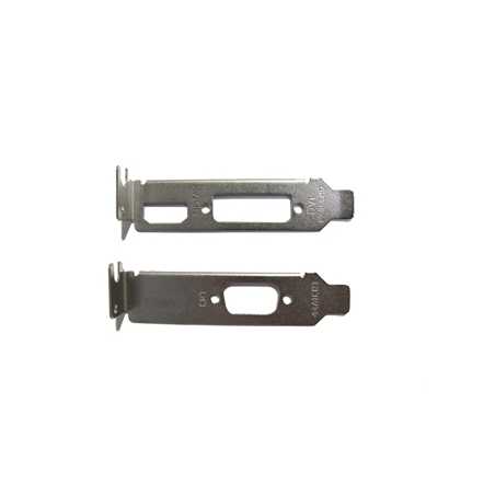 2 X Low Profile Brackets For Graphics Cards Fits DVI + HDMI And VGA