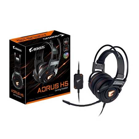 Gigabyte AORUS H5 RGB LED Gaming Headset