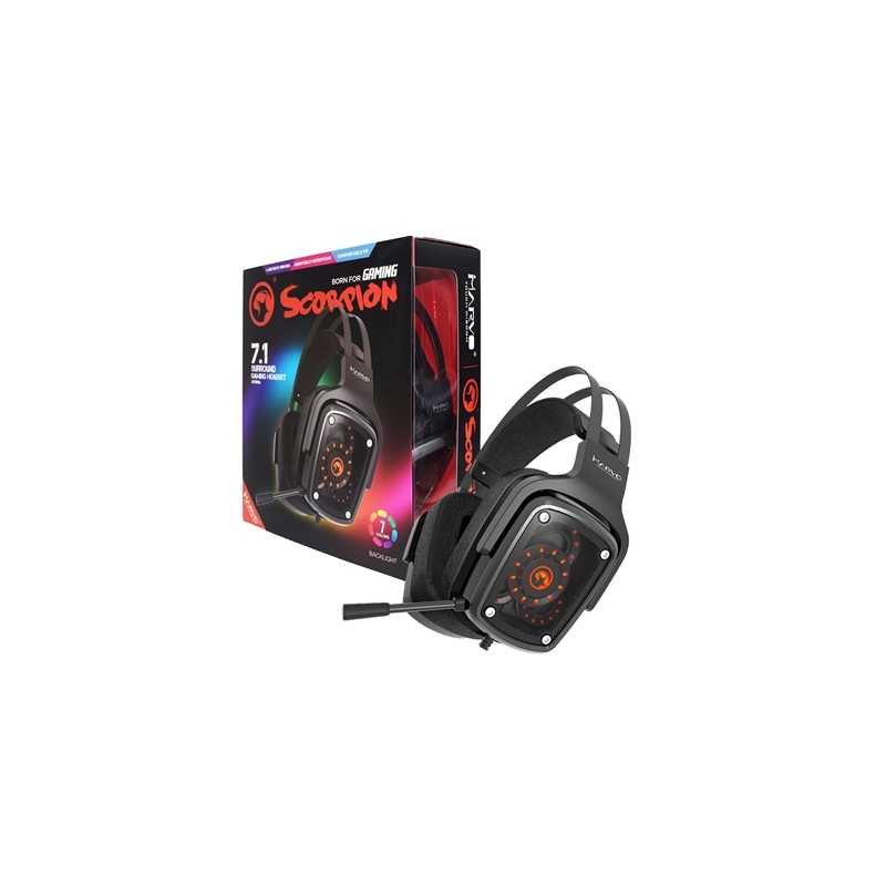 Marvo Scorpion HG9046 7.1 True Surround Sound 7 Colour LED Gaming Headset