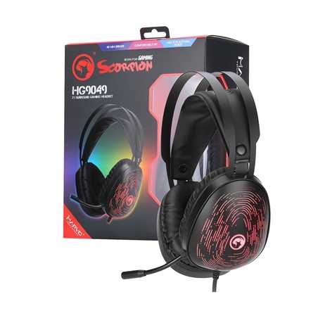 Marvo Scorpion HG9049 7.1 Virtual Surround Sound 7 Colour LED Gaming Headset - Xbox One & PS4 Compatible