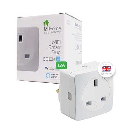 Energenie WiFi Smart Mains Plug - Compatible with Google Assistant and Alexa