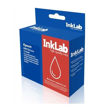 InkLab 612 Epson Compatible Cyan Replacement Ink